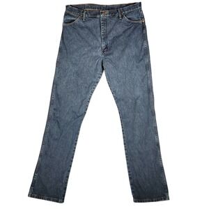 Wrangler Jeans Mens 38x36 Blue Excellent Cowboy Cut 13MWZDD Straight Leg Denim